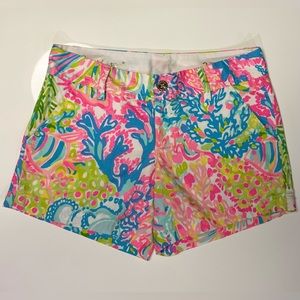 Lilly Pulitzer Multi Lovers Coral Callahan Shorts